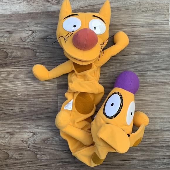 Nickelodeon Cartoon CatDog Cat Dog Hand Puppet Mattel Vintage 1998 90s Vintage - Picture 8 of 9